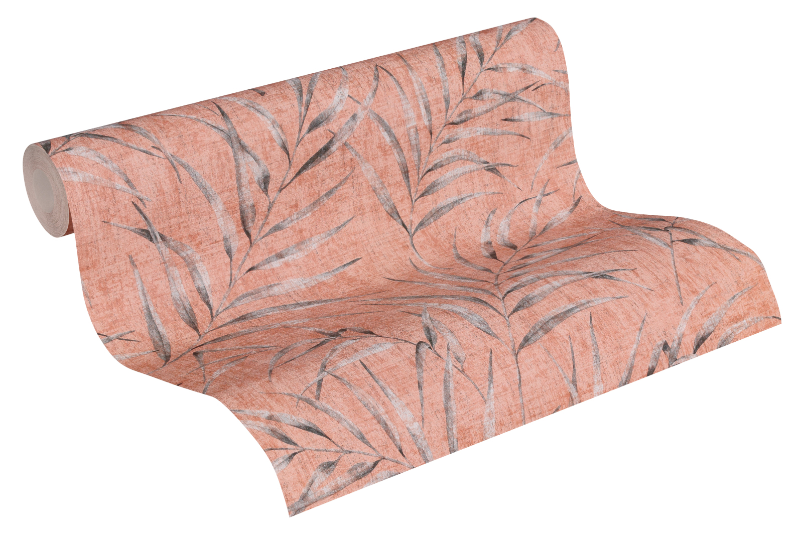 Vliestapete GREENERY - rosa-orange - 10 Meter