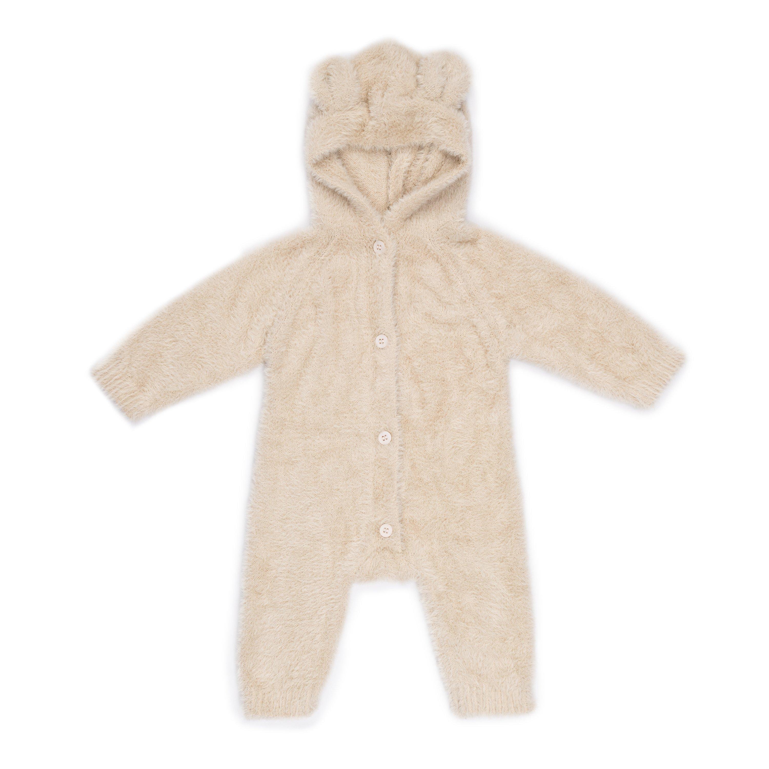 Hello World Studio Baby Boy Bear Romper and Rattle Gift