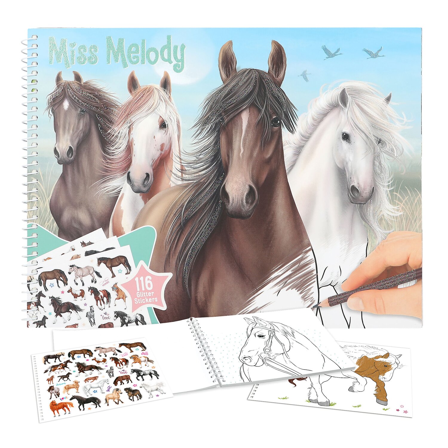 Miss Melody Pferde-Malbuch