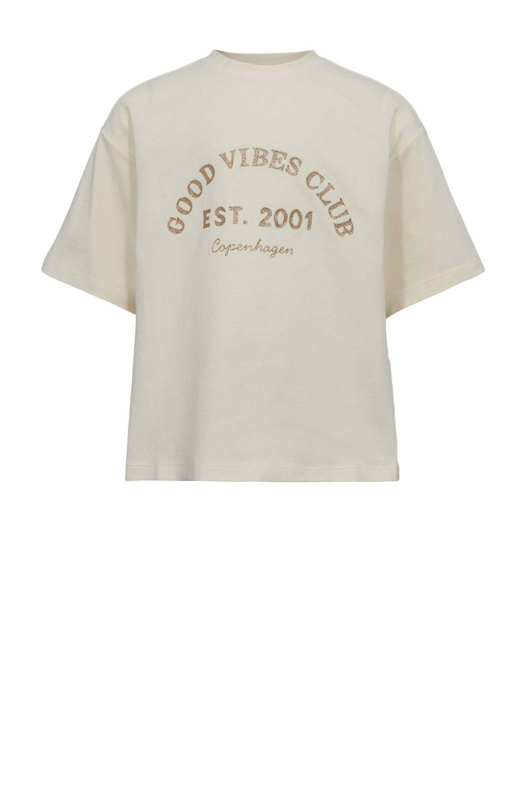 Sofie Schnoor T-shirt met tekst ecru