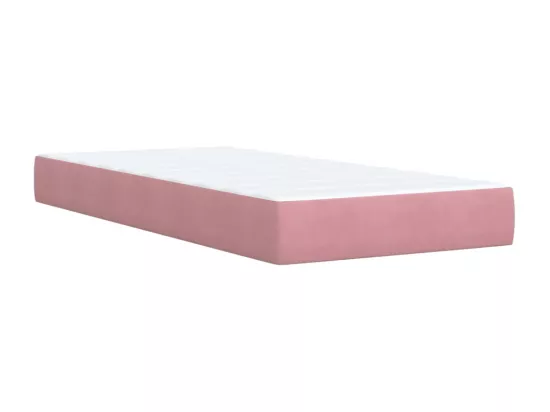 Sommier à lattes de lit avec matelas Rose 90x190 cm Velours