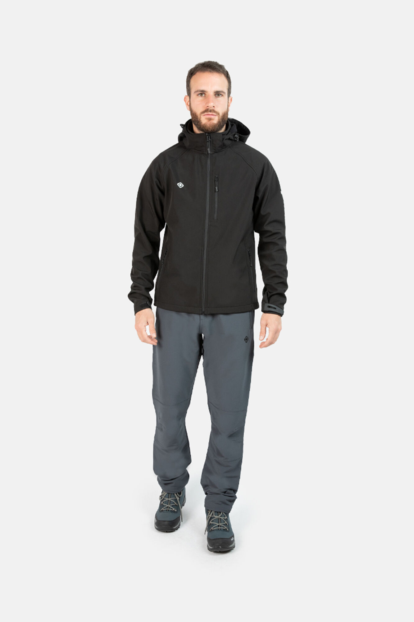 Jaqueta corta-vento softshell Haiti - Preta