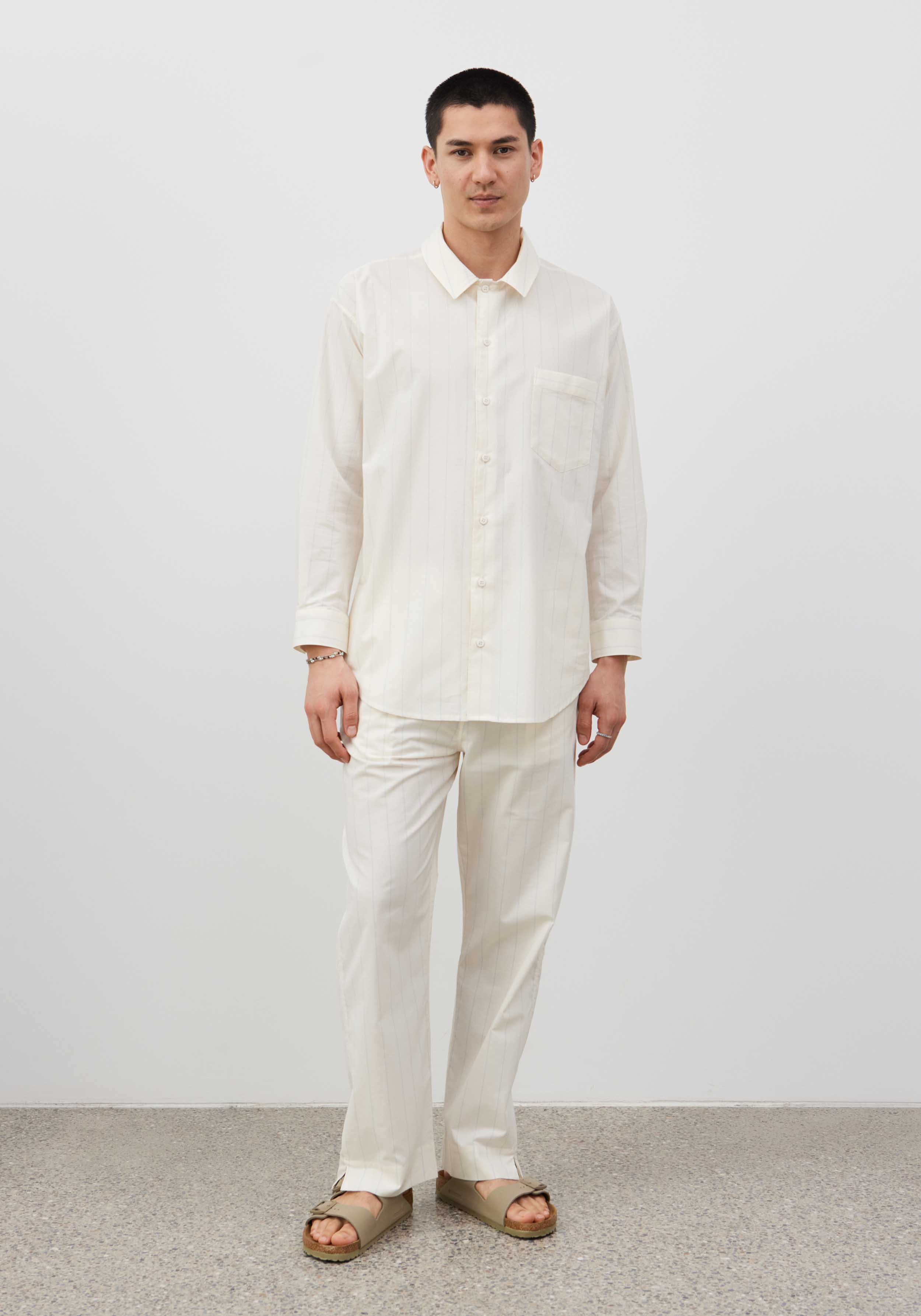 Lavie Stoffhose Yoko Striped Undyed/Sky