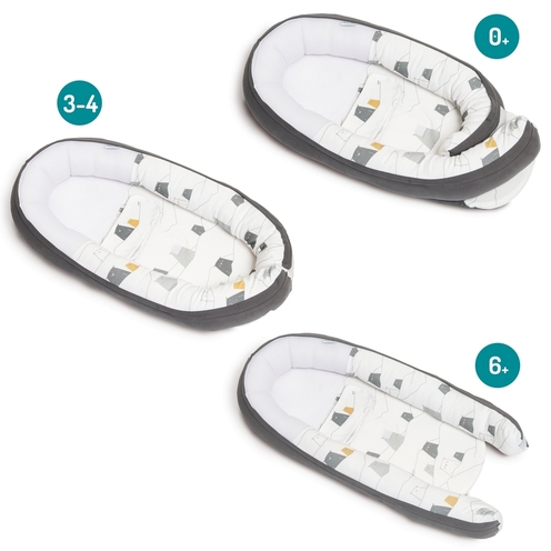 doomoo Cocoon Réducteur nouveau-né Bear Grey - Evolutif & Respirant - BABYMOOV