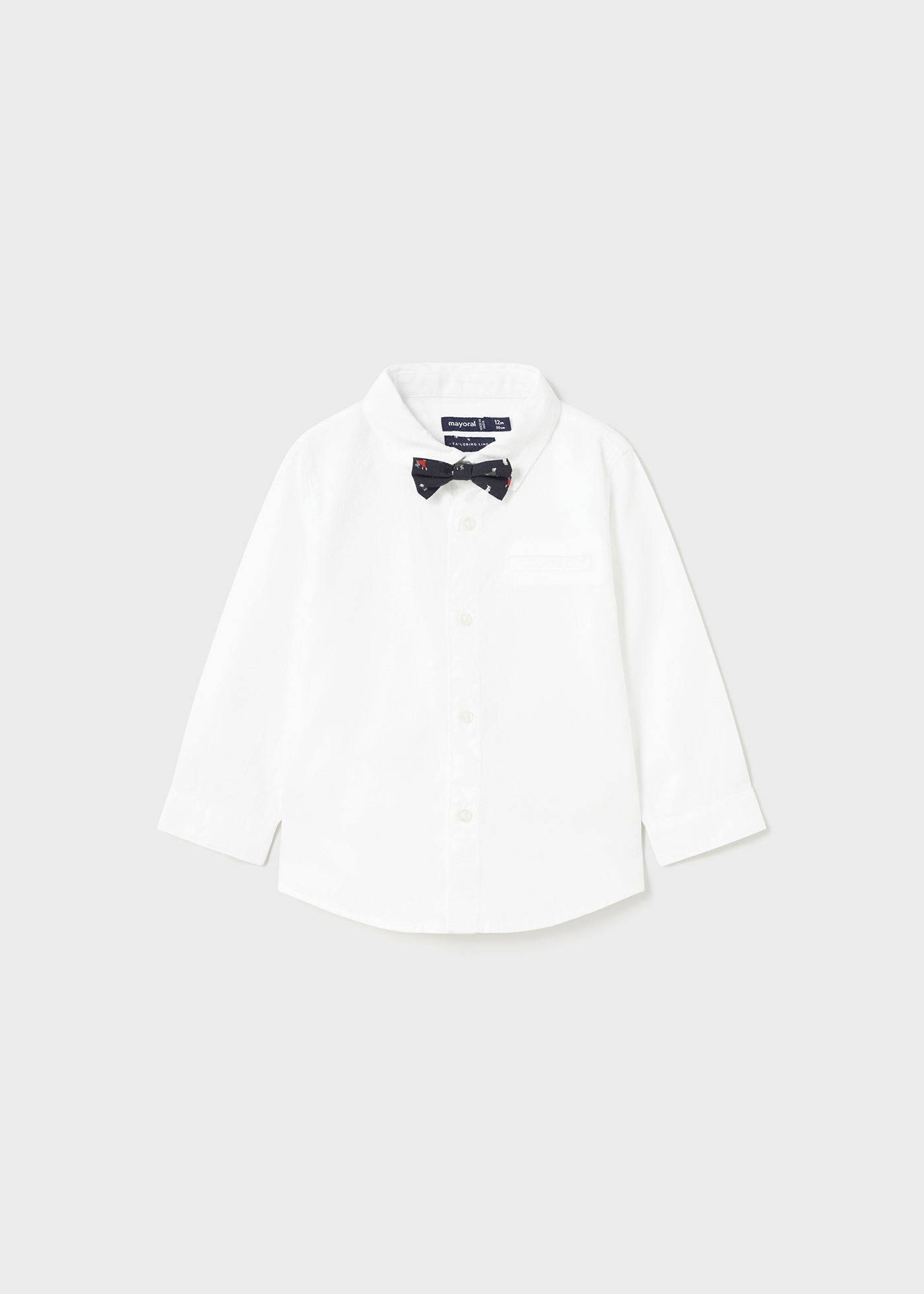 Camisa infantil Better Cotton com gravata borboleta removível