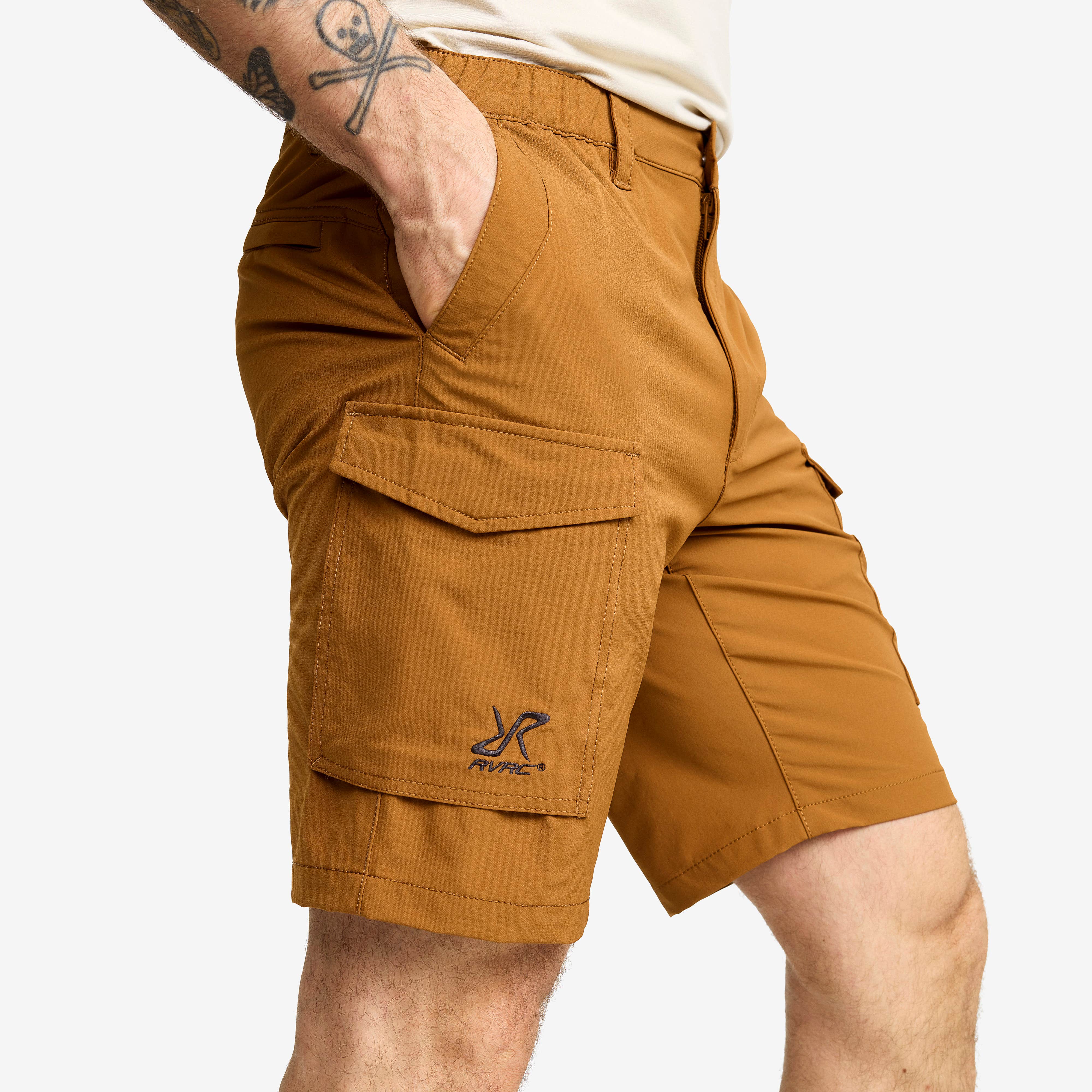 Adventure Cargo Stretch Shorts Herre Rubber