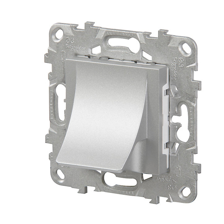 Mécanisme sortie de câble Schneider Electric Unica Déco aluminium