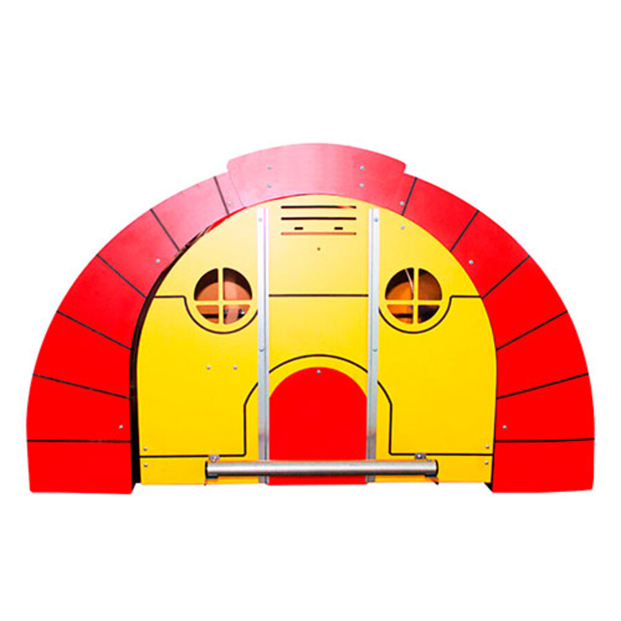Galinheiro HOBBIT amarelo e vermelho