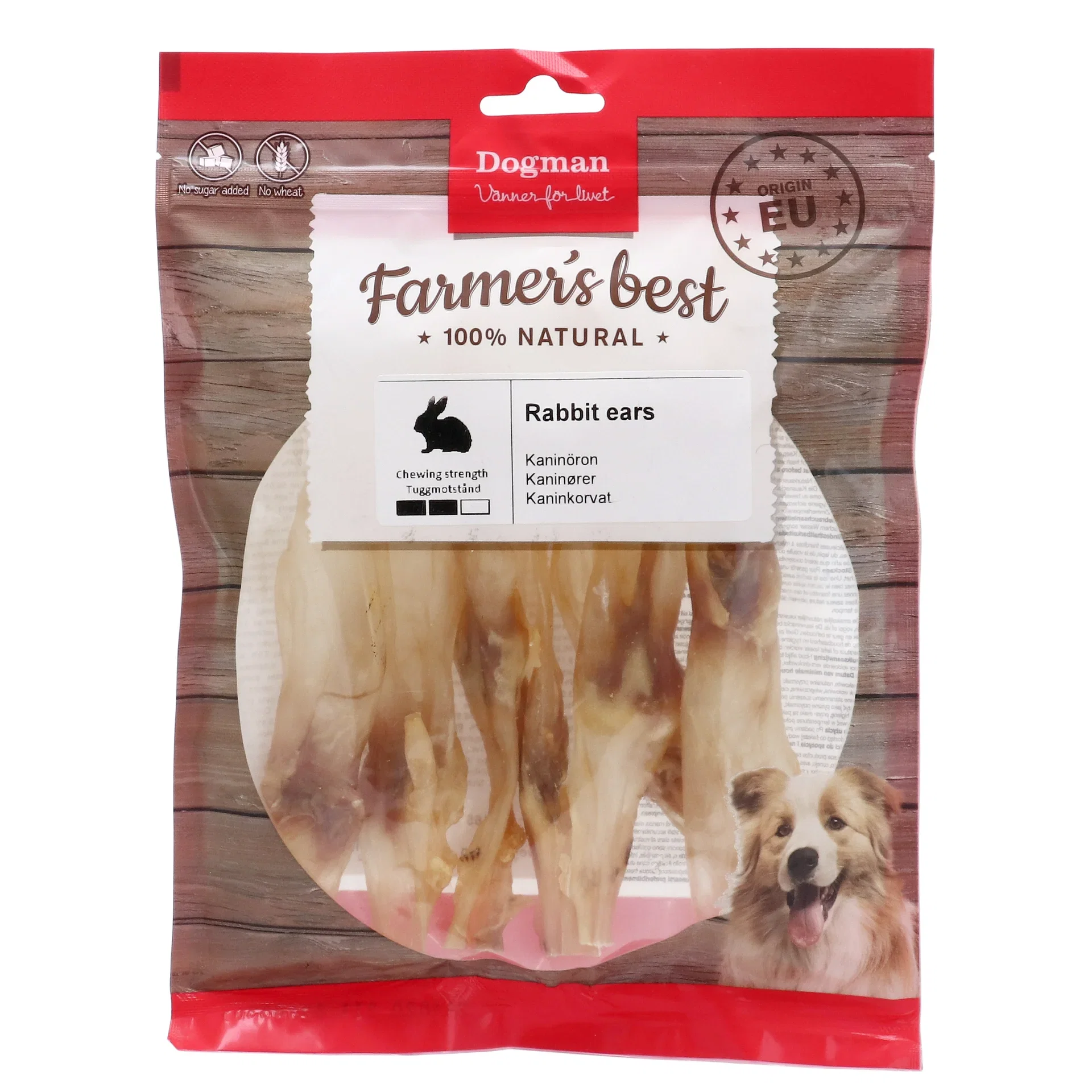 Dogman Tørkede kaninører 60 g