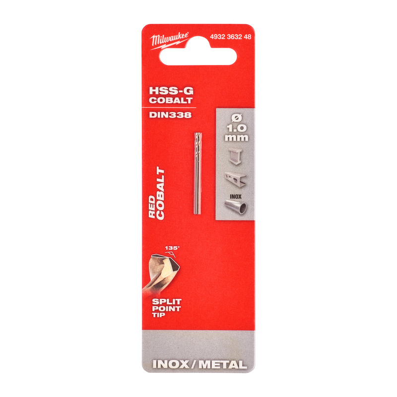 Milwaukee metaalboor HSS-GC RED Cobalt 1x34mm*