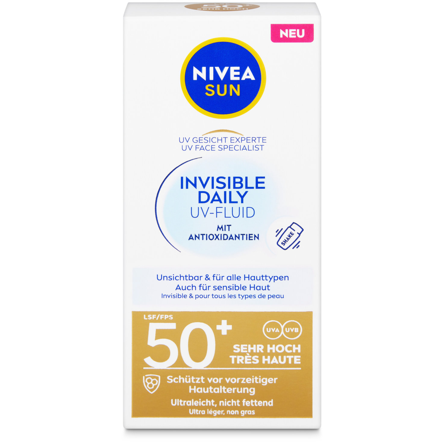 Nivea UV Face Invisible Daily Fluid LSF 50+