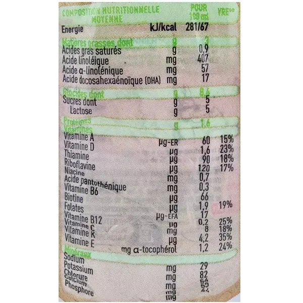Leite líquido orgânico Babybio para bebês - 3ª etapa - 6 x 25cl