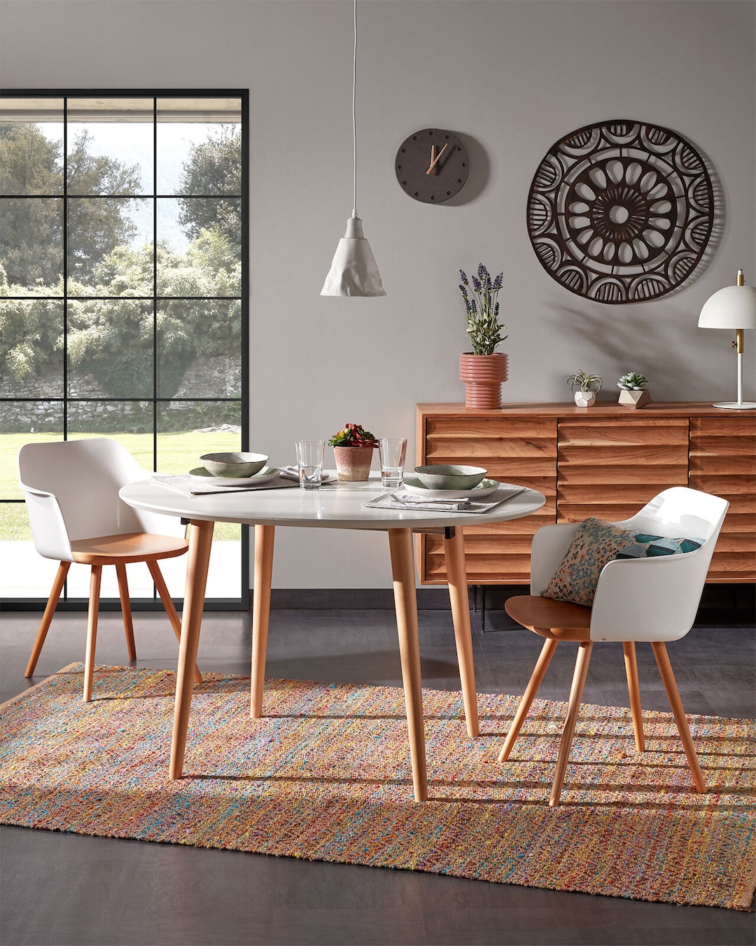 Kave Home Esszimmerstuhl BJORG 2er Set weiß