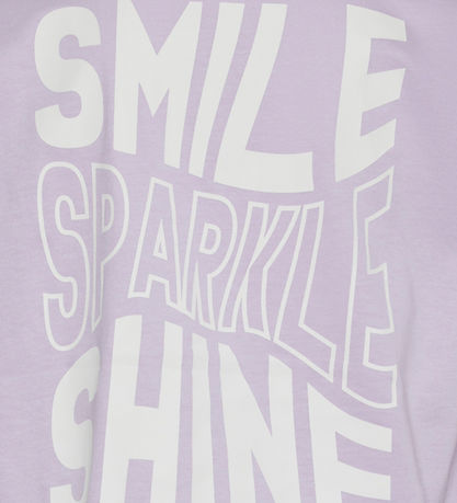 Vero Moda Girl T-shirt - VmSparky - Pastel Lilac/Black Print