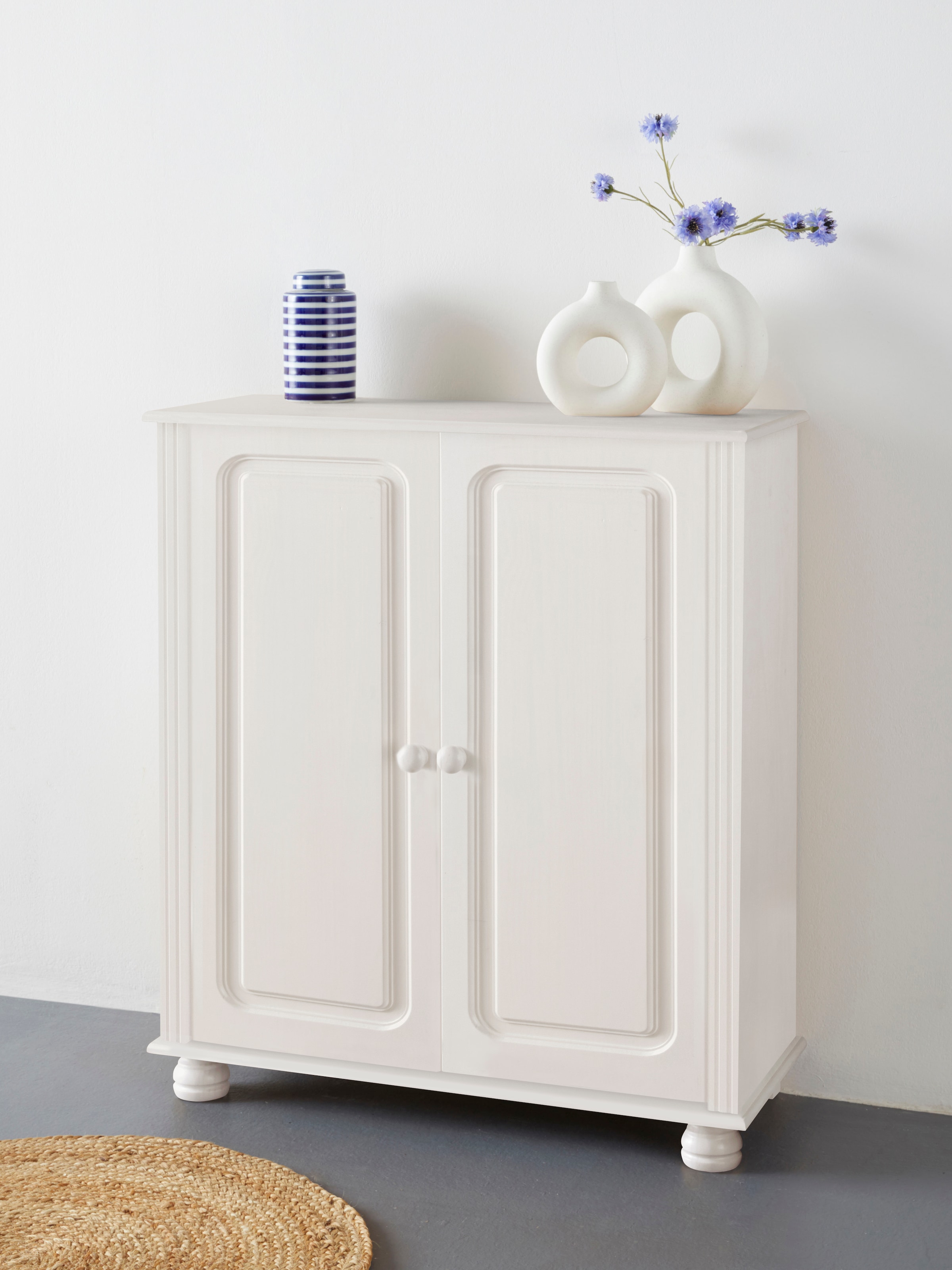 Home affaire Highboard »Mette« Kommode mit 2 Einlegeböden, Breite 85cm, Tiefe 34 cm, Höhe 95 cm