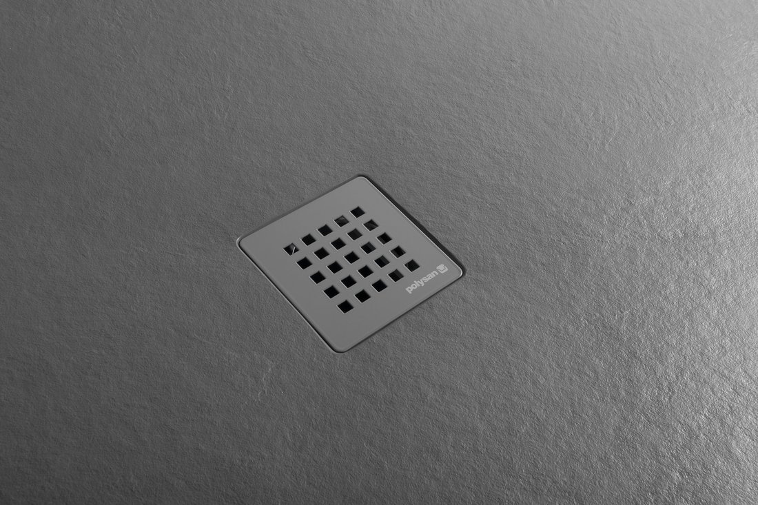 Polysan Treneca douchebak 100x90cm grijs mat
