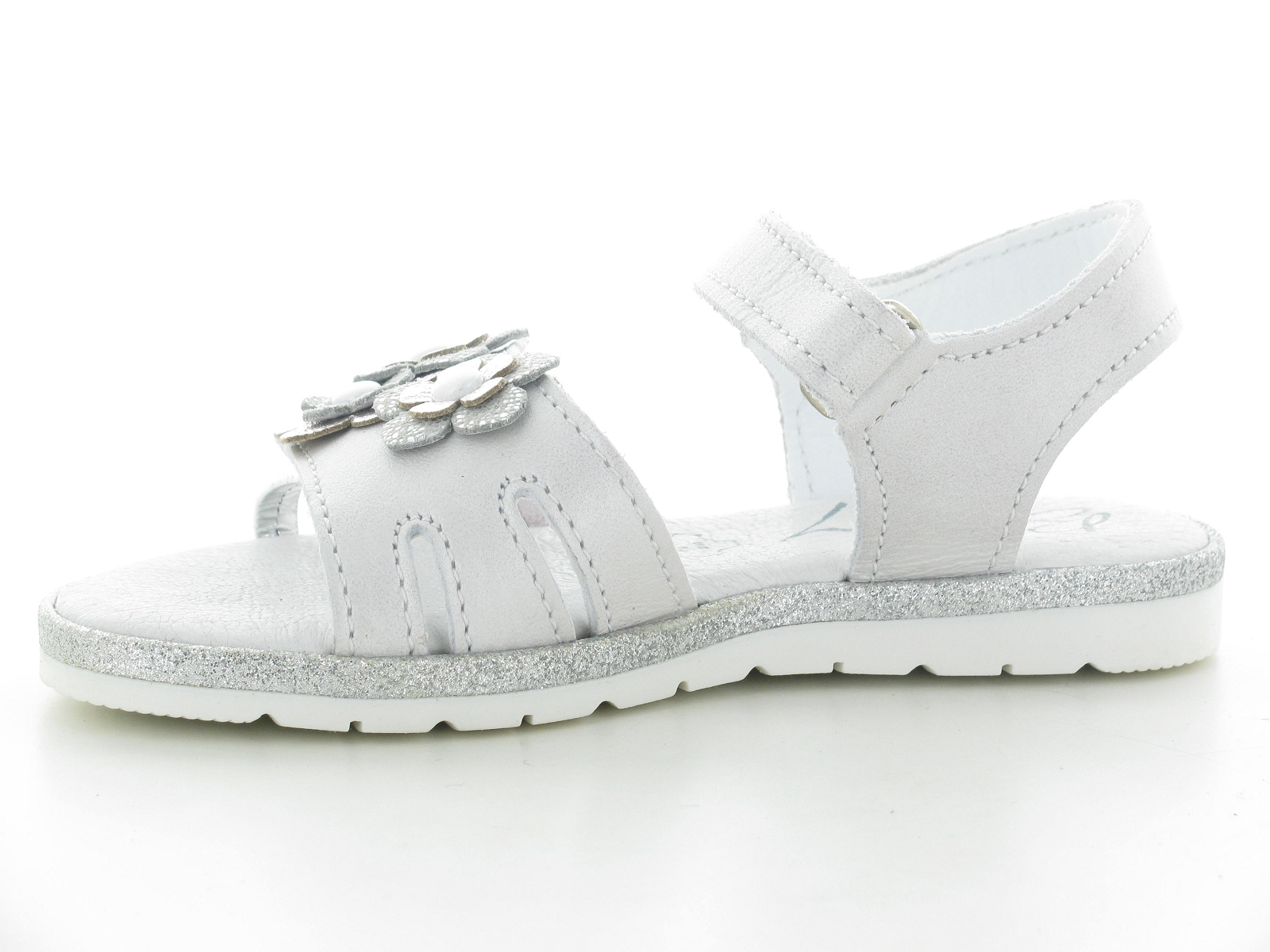 Bopy-ELENA Cuir Blanc Argent