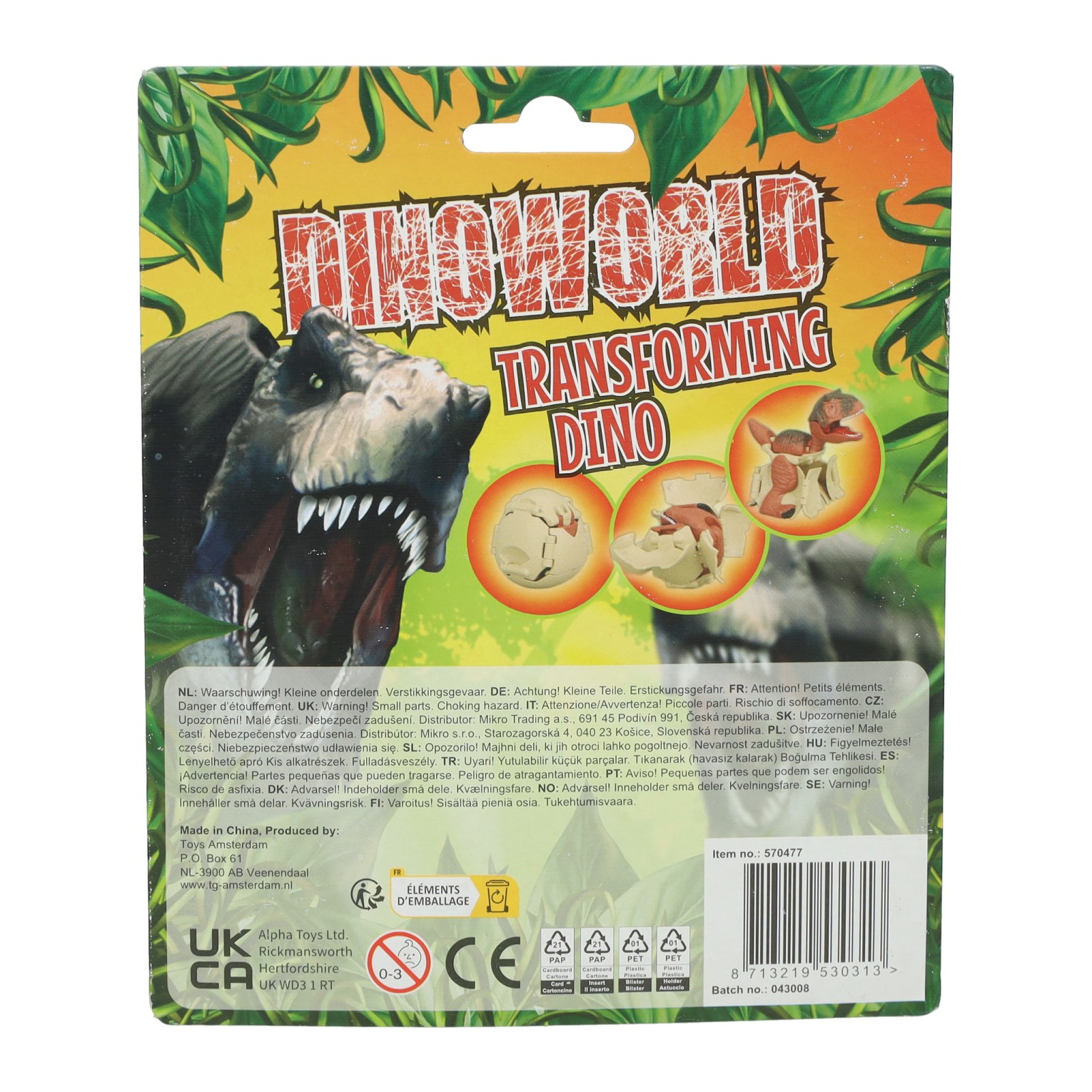 Dinoworld Transformerende Dino