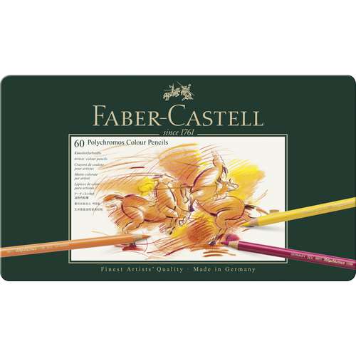 FABER-CASTELL POLYCHROMOS Künstler-Farbstifte im Metall-Etui