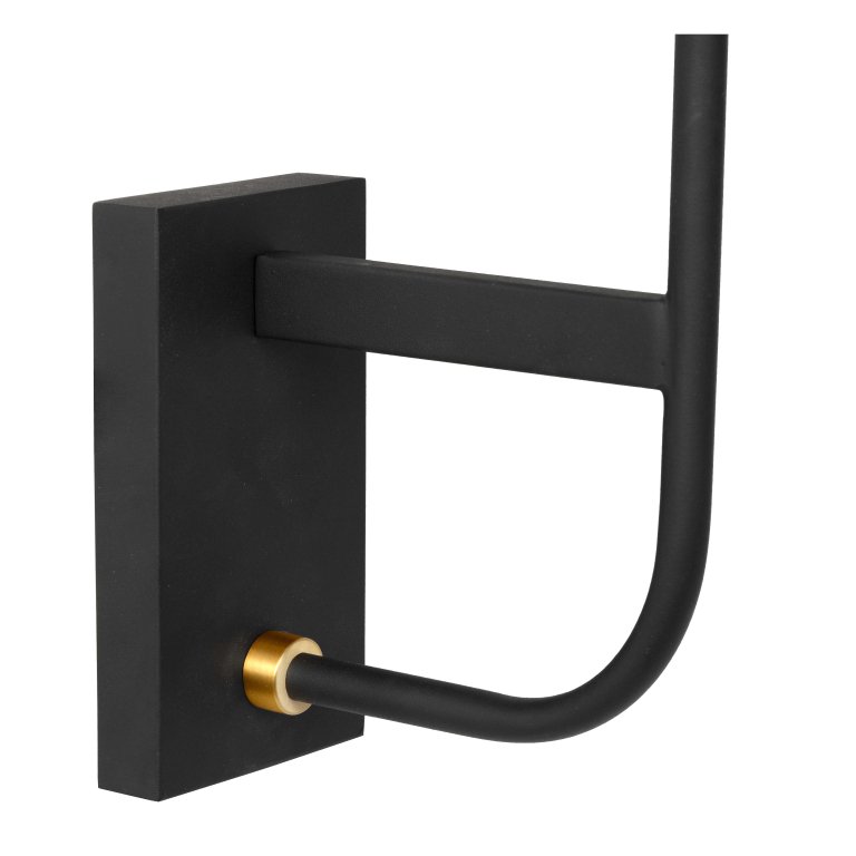 Lucide Berend 2 wandlamp badkamer IP45 zwart