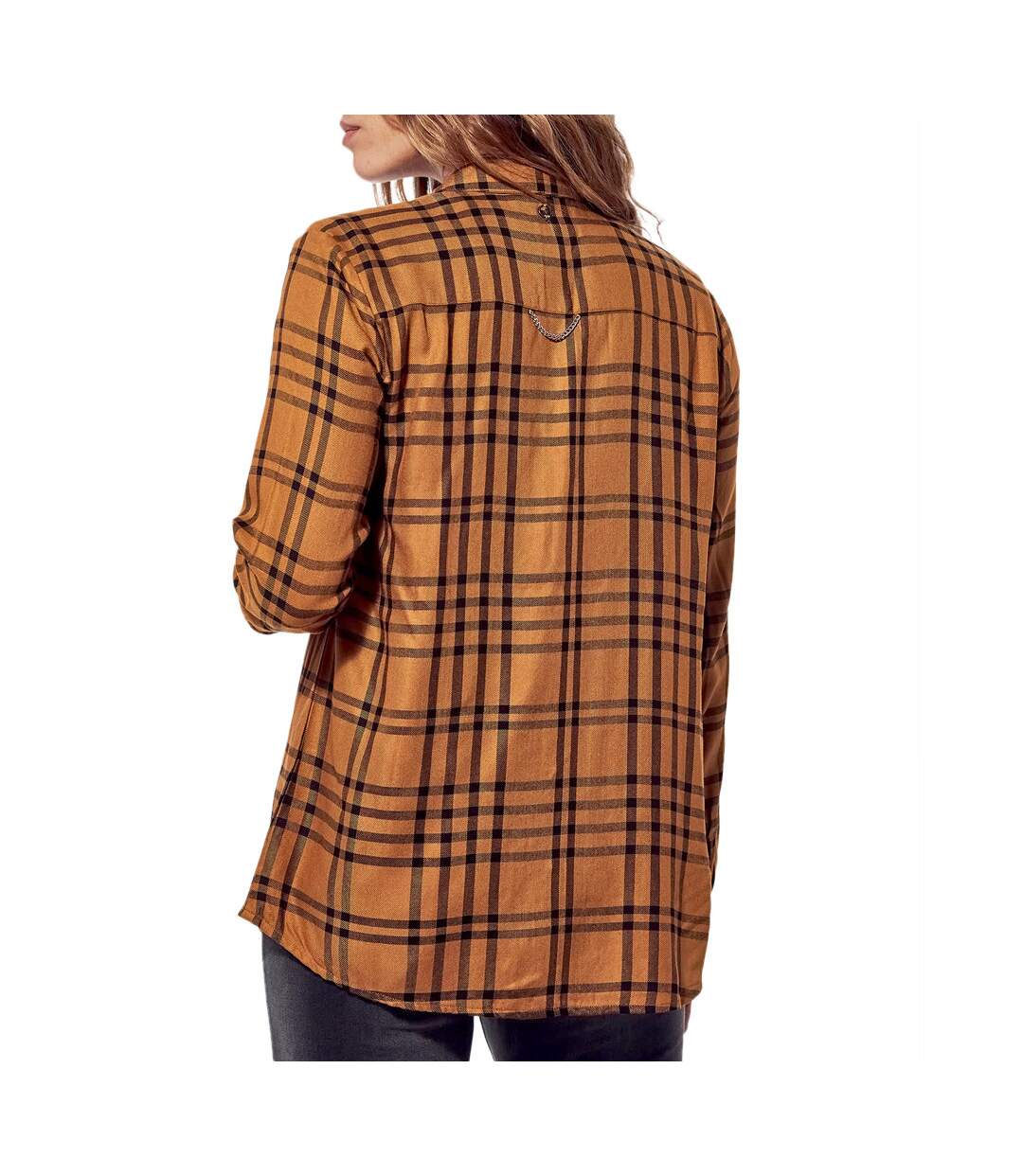 Chemise Marron à carreaux Femme Kaporal Vinz
