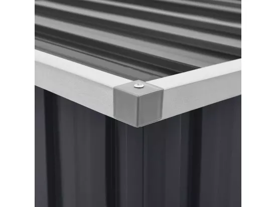 Boîte de rangement de jardin Anthracite 149x99x93 cm