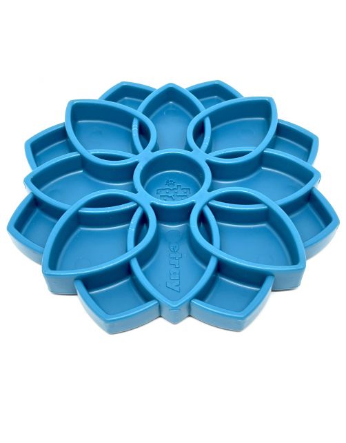 Sodapup Mandala Etray Feeder - Hondenvoerbak - Ø20 cm Blauw