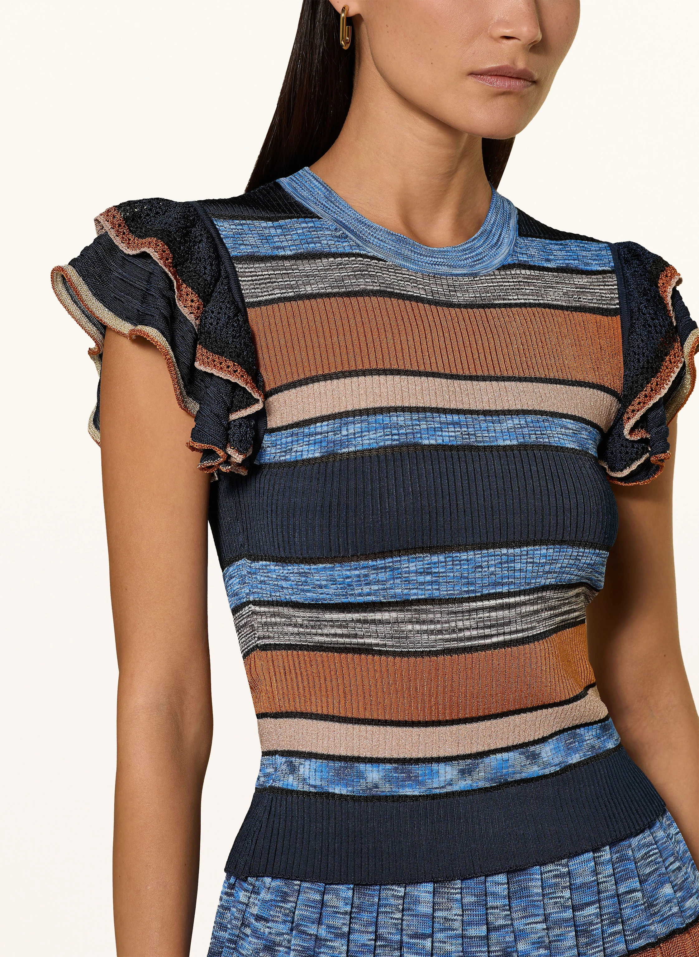 ULLA JOHNSON Stricktop CECILE mit Glitzergarn