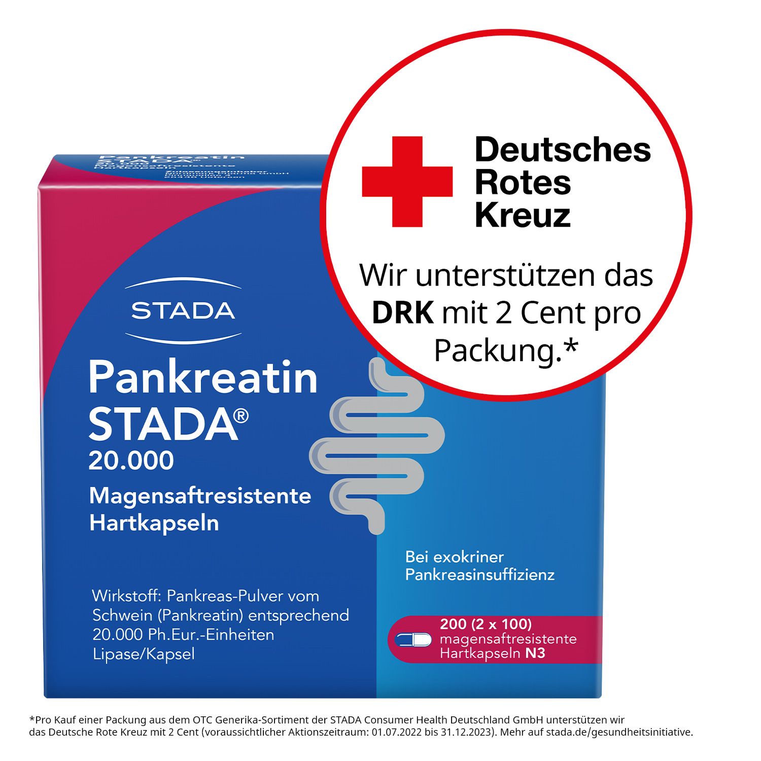 Pankreatin STADA® 20.000, bei exokriner Pankreasinsuffizienz
