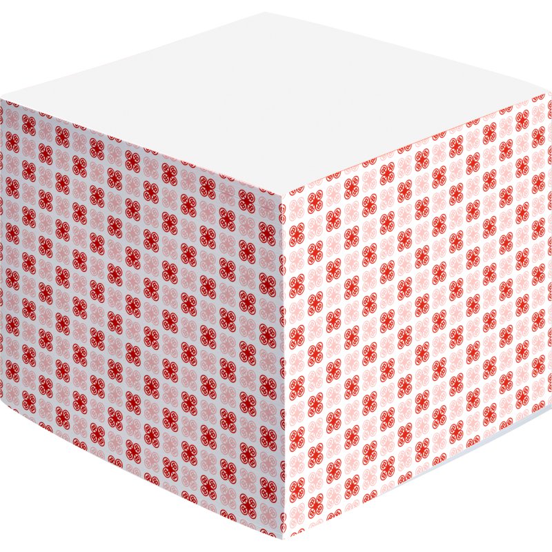 Bloc cube Mosaïque Bruneau dos encollé 90 x 90 mm - bloc de 600 feuilles
