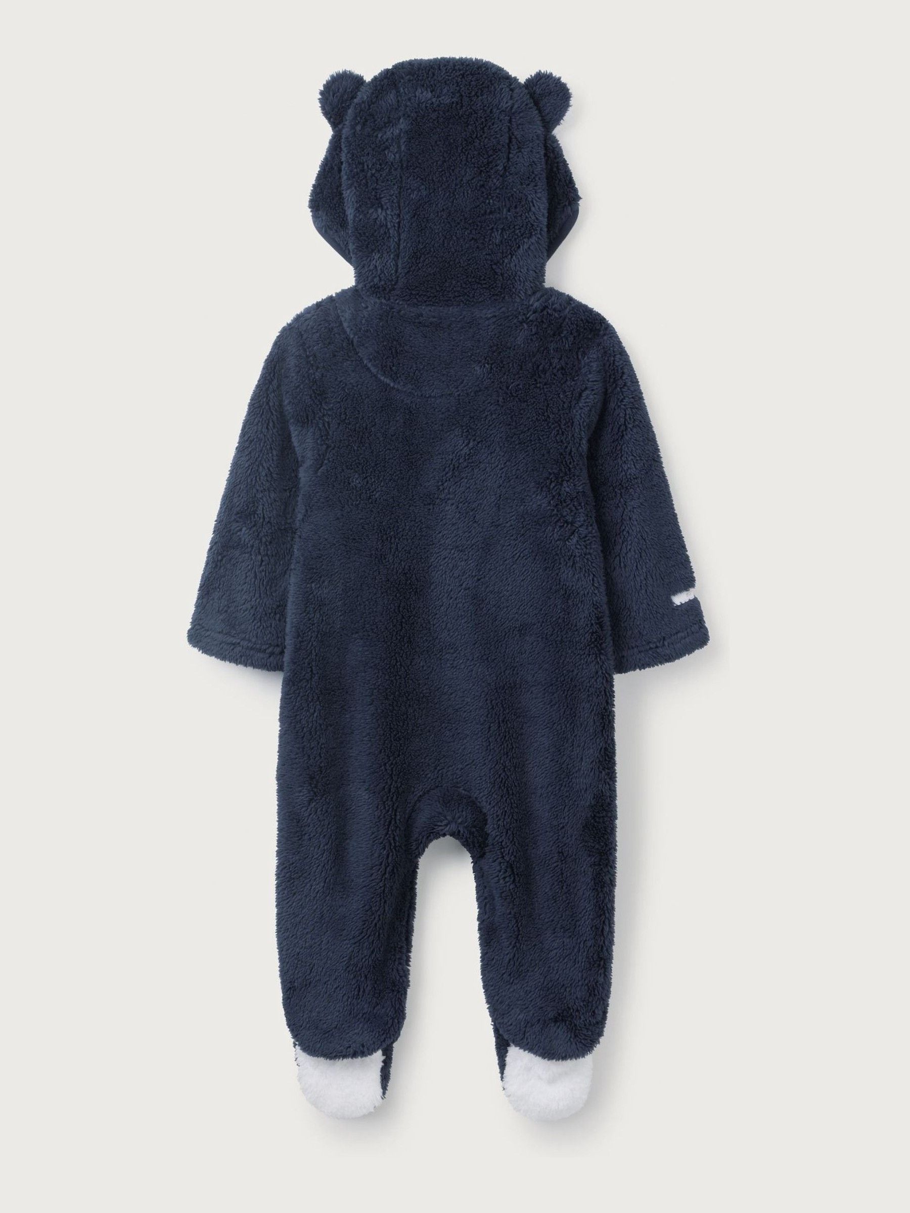 The White Company marineblauwe romper van fleece