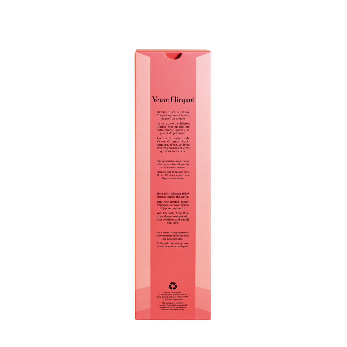 Champagne AOC Rosé Veuve Clicquot, brut, Etui -75cl