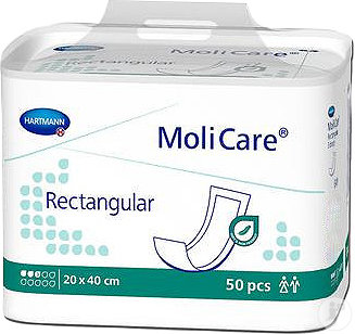 Hartmann MoliCare Rectangular 3D 20x40cm Pièces 50