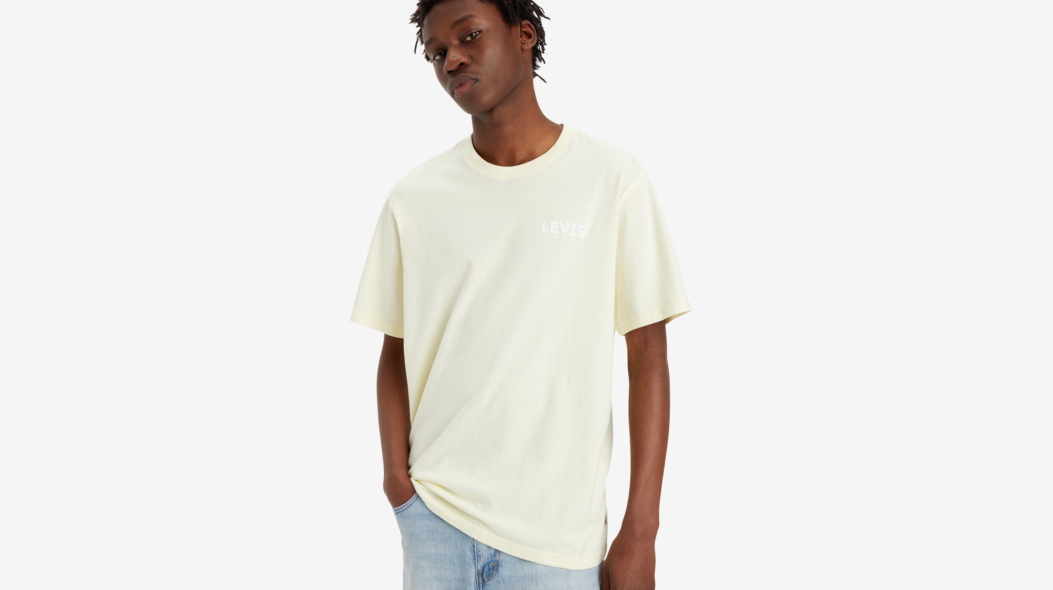T-shirt graphique Relaxed - Headline Pear Sorbet - Jaune