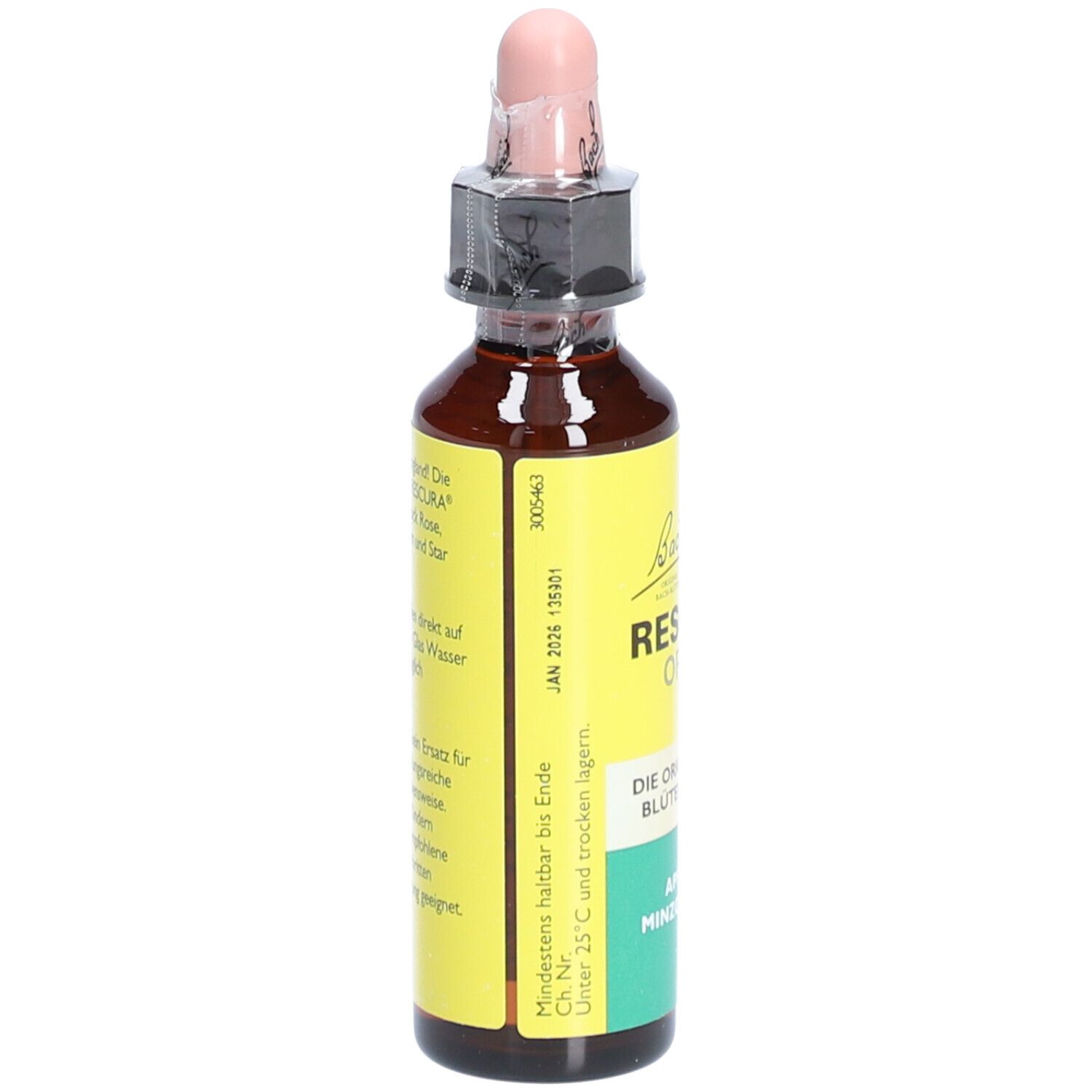 BACHBLÜTEN Original Rescura Tropfen alkoholfrei Apfel Minze