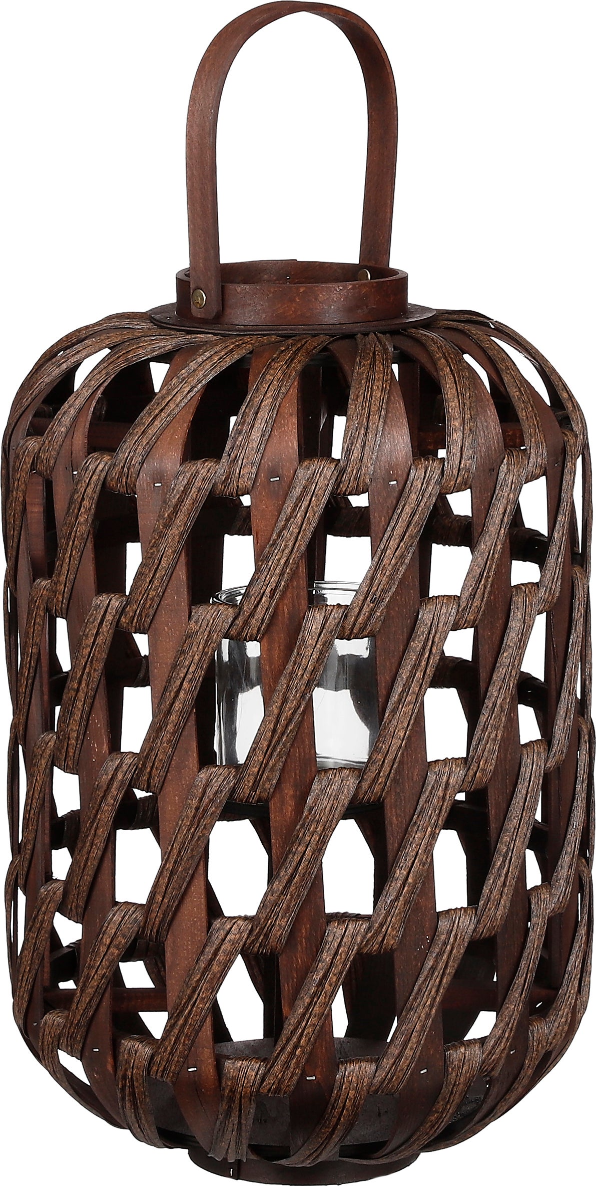 Mica Decorations windlicht Helios bruin D 31 H 49 cm