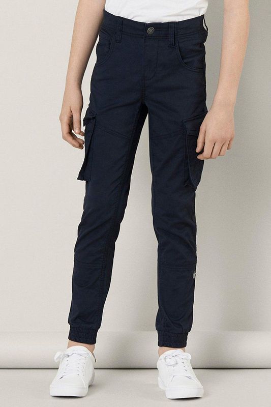 Cargo Broek - Zwart - Twill - Regular Fit