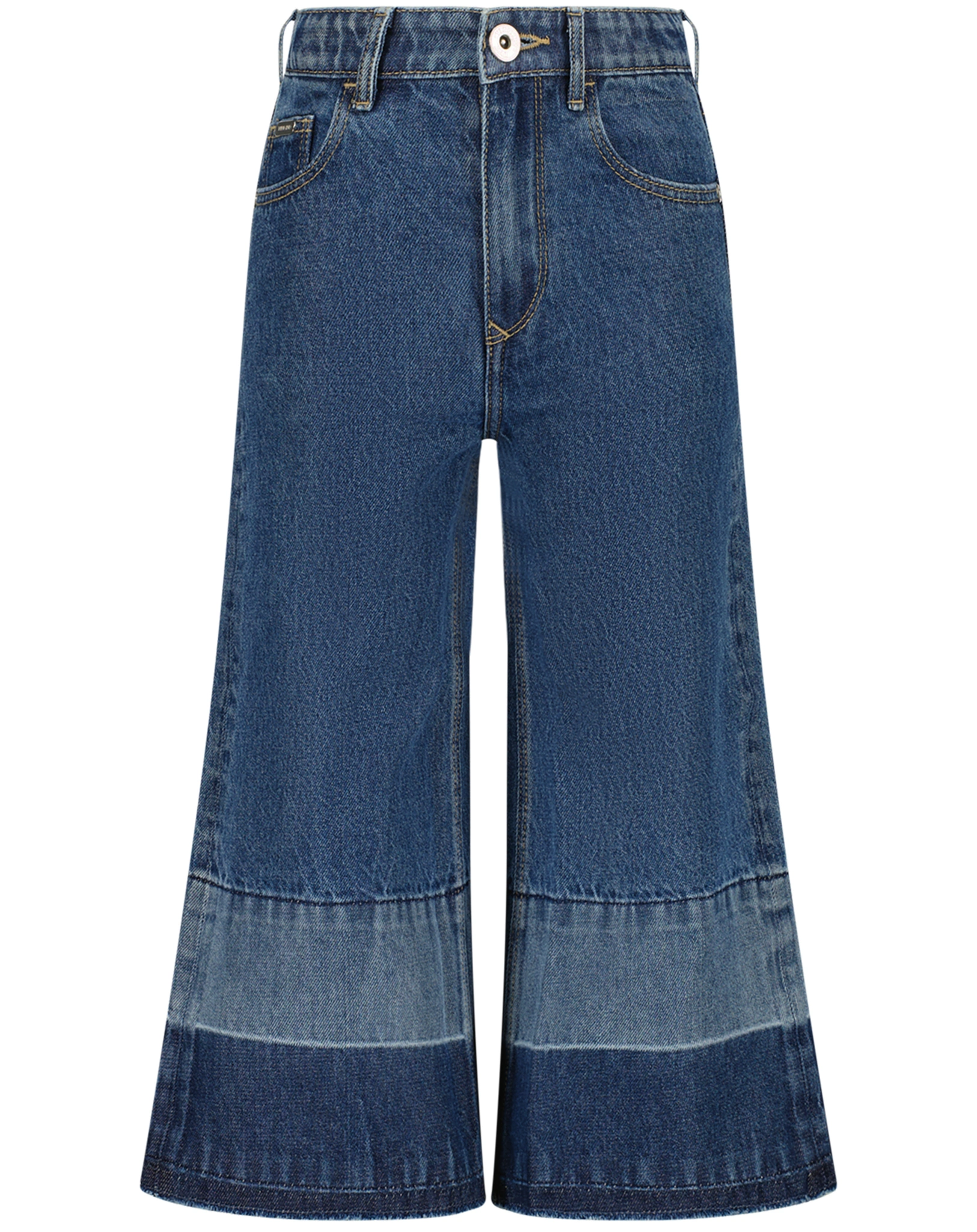 Jeans-Hose CLOE Wide Leg Cropped in mid blue wash