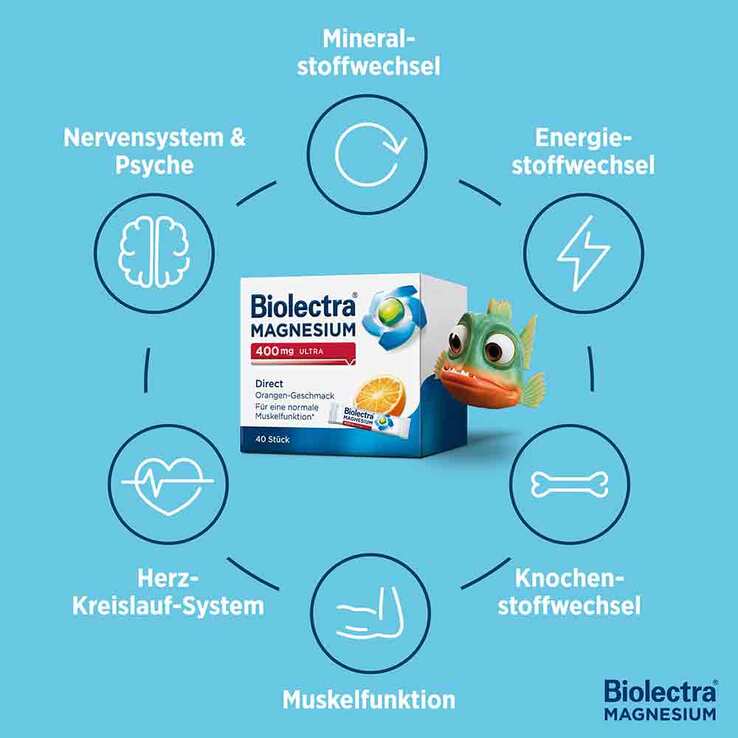 Biolectra Magnesium 400 mg ultra Direct Orange, 100 St