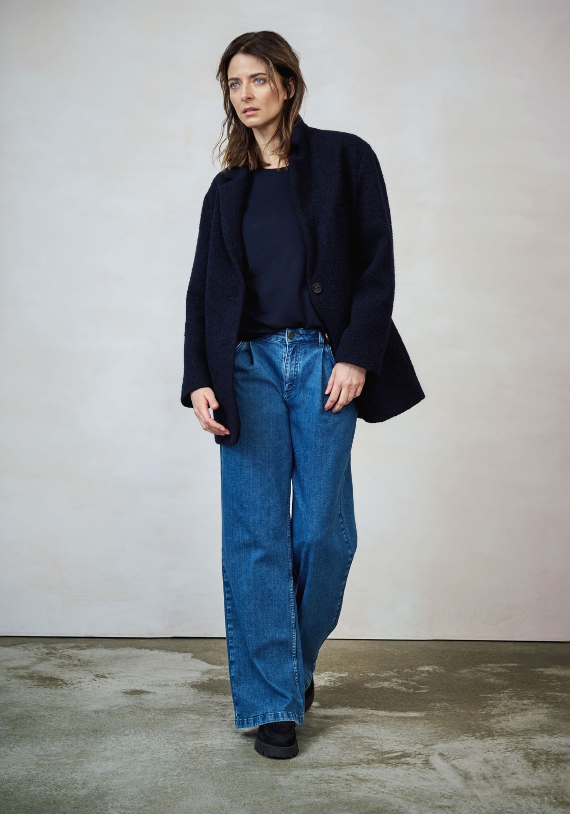 Lanius Marlenejeans Mid Blue Denim