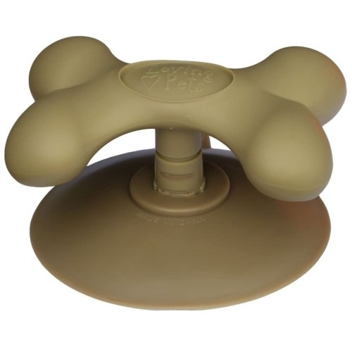 Comedouro lento para cães, bege