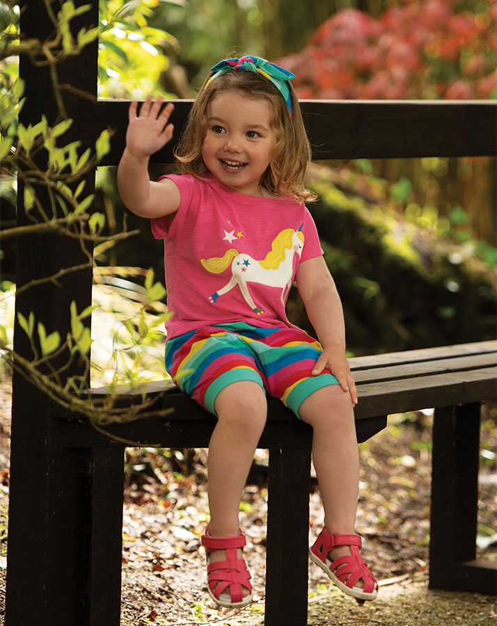 T-Shirt UNICORN SKATE in pink