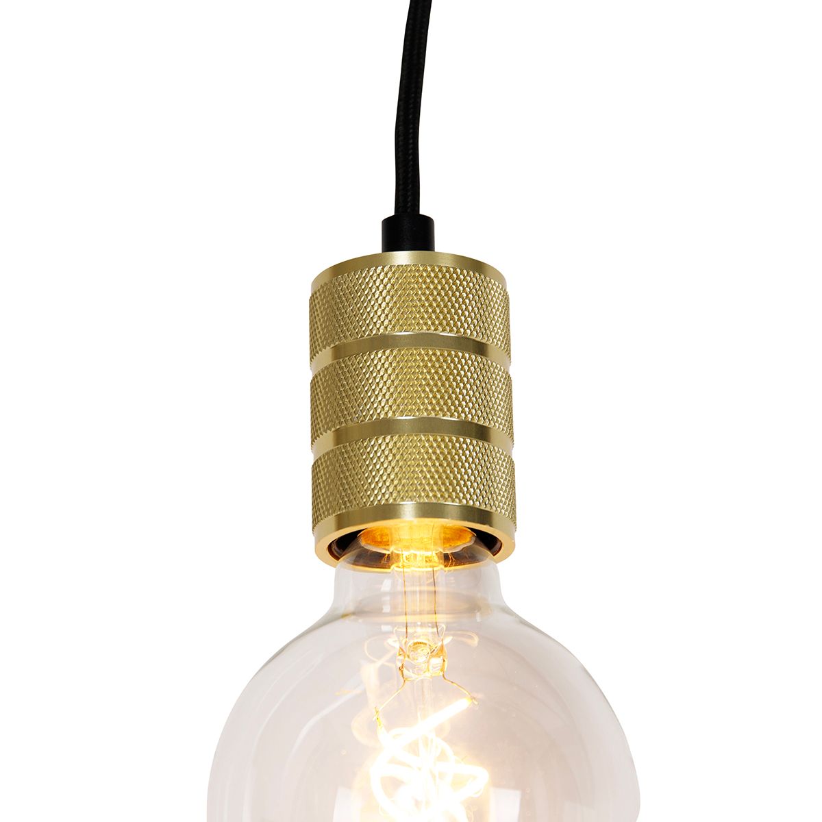 Hanglamp met rail ophanging goud - Iconic Cavalux