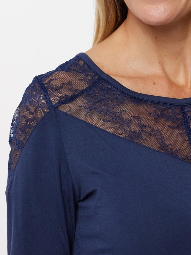 Doppelpack Shirt mit Spitze