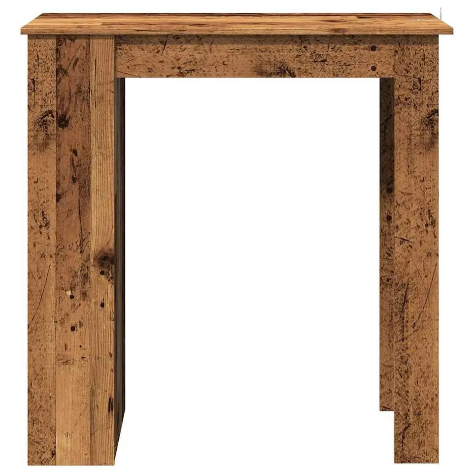vidaXL - Bartafel met schappen - Oud hout - Bewerkt hout - 102x50 cm
