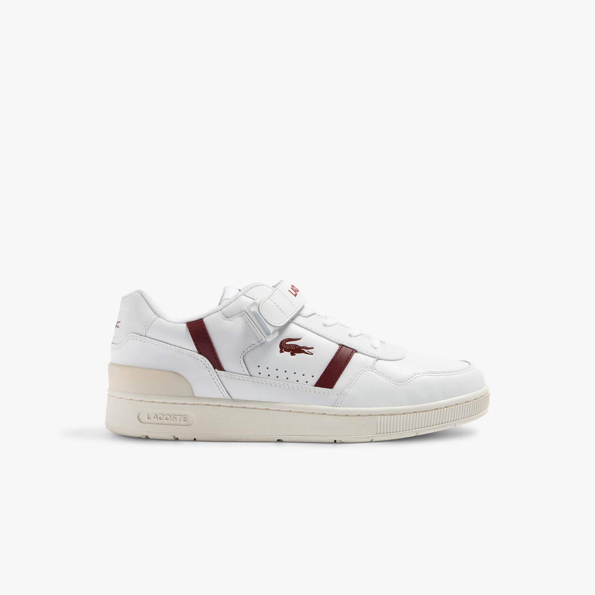 Sneakers T-Clip Velcro femme en cuir Sneakers - Blanc - Lacoste - Femme