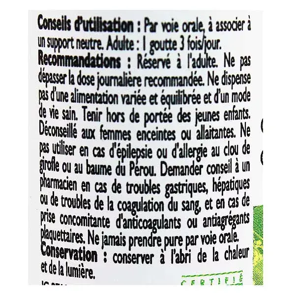 Le Comptoir Aroma Huile Essentielle Girofle Bio 5ml