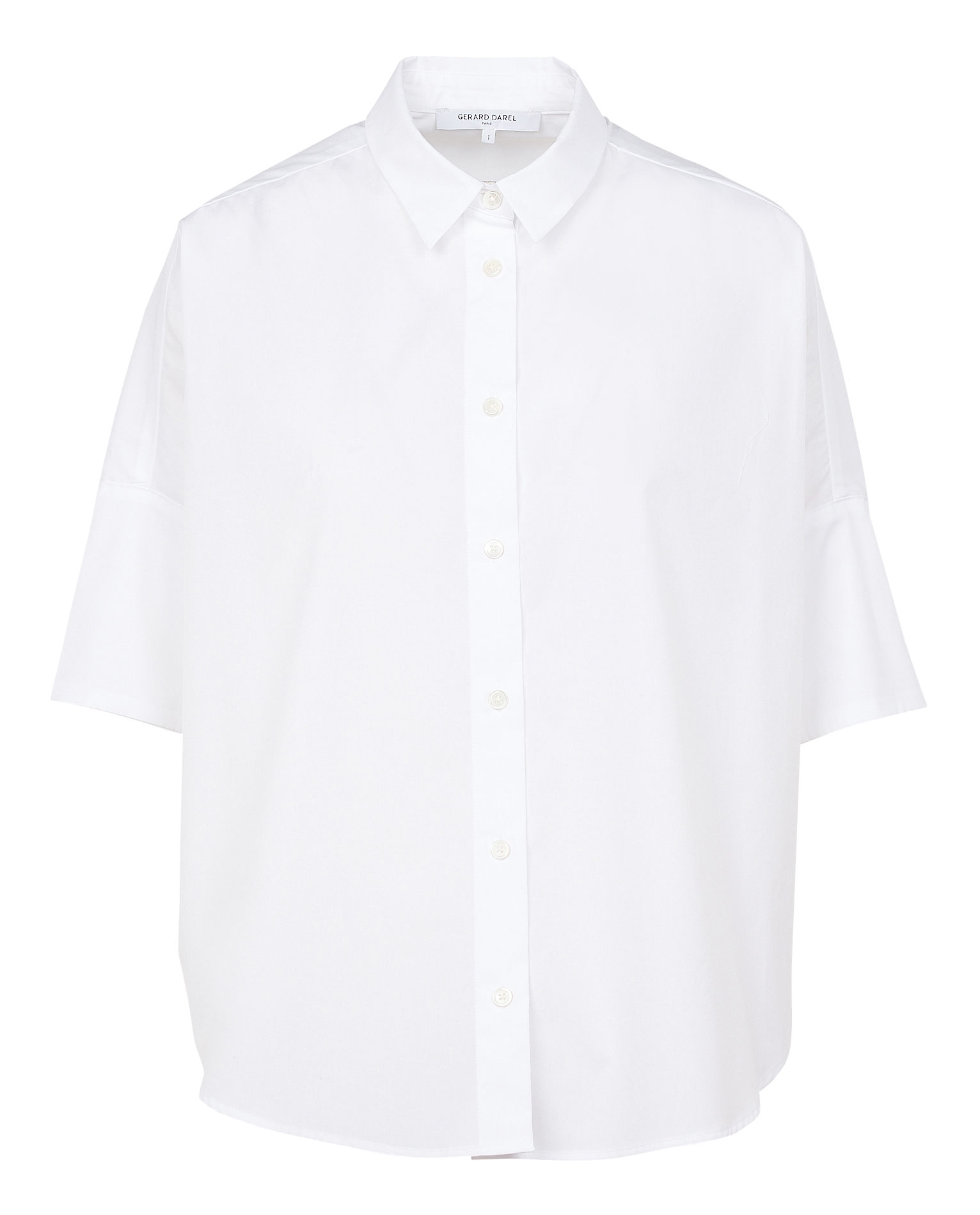 NARA - Chemise oversize col classique en coton | Blanc