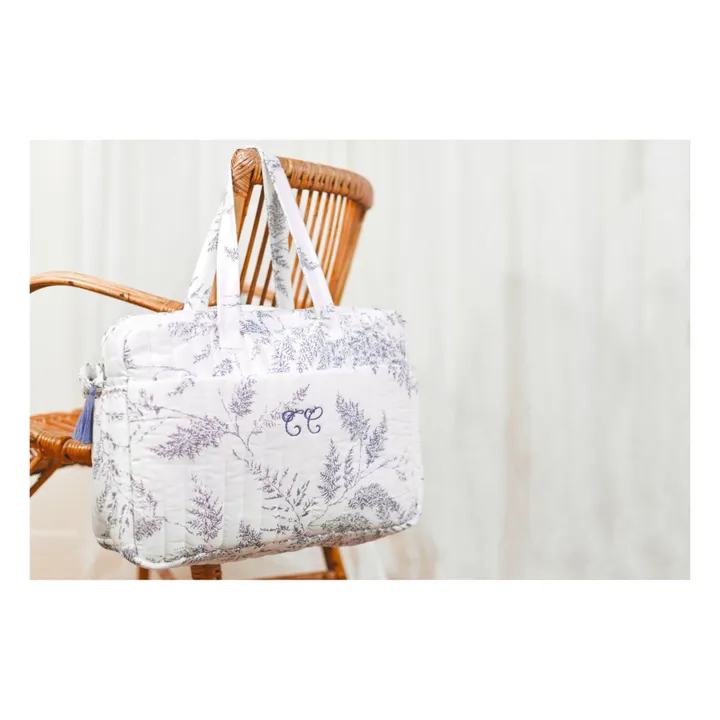 Tartine et Chocolat Sac et matelas à langer feuillage | Bleu marine