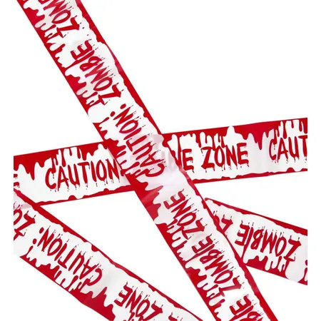 Widmann Absperrband Caution: Zombie Zone, 7,20 m